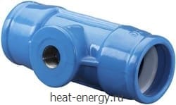 ISO-Фитинг (тройник) PE/IG/PE чугун Hawle 6510 50-2”