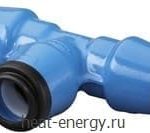 ISO-Фитинг (тройник) PE/PE/PE чугун Hawle 6530 32-32