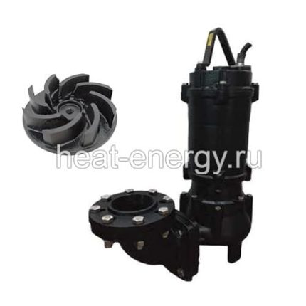 Погружной вихревой фекальный насос Evak 100ECW-5.150-he